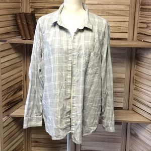OLD NAVY Women's Long Sleeve Brushed Flannel Button Down Shirt